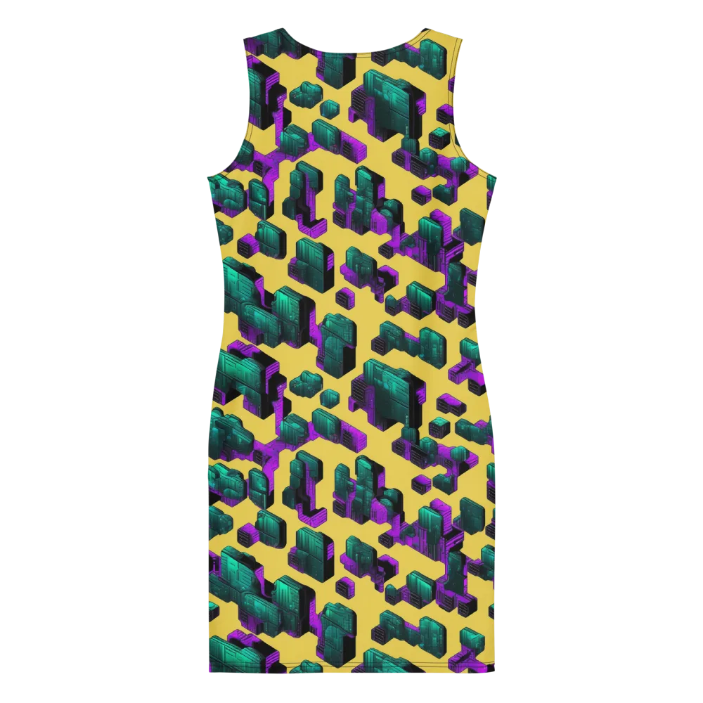 Electric Baggage on Bodycon Dress — Back