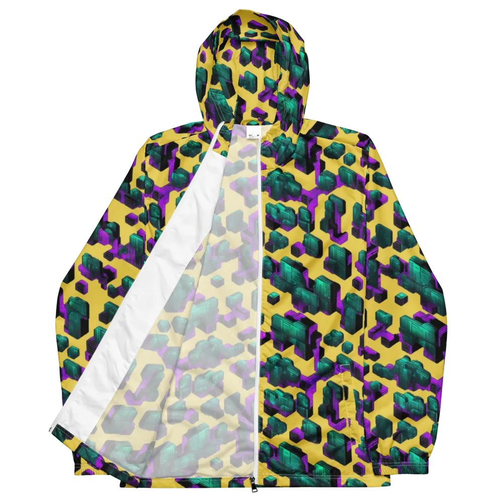 Electric Baggage on Men's Windbreaker — Front