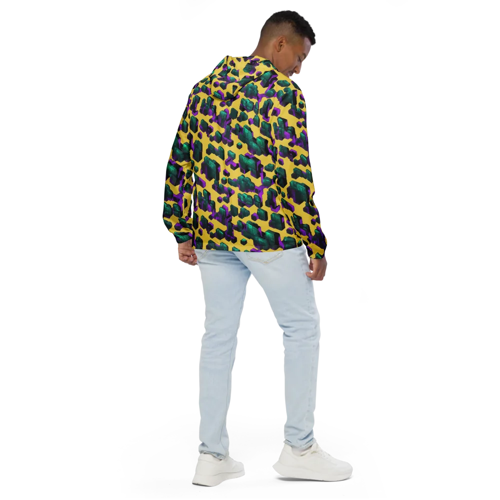 Electric Baggage on Men's Windbreaker — Back