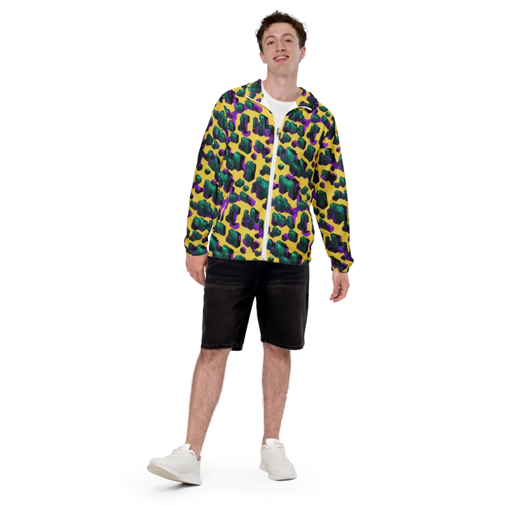 Electric Baggage on Men's Windbreaker — Front