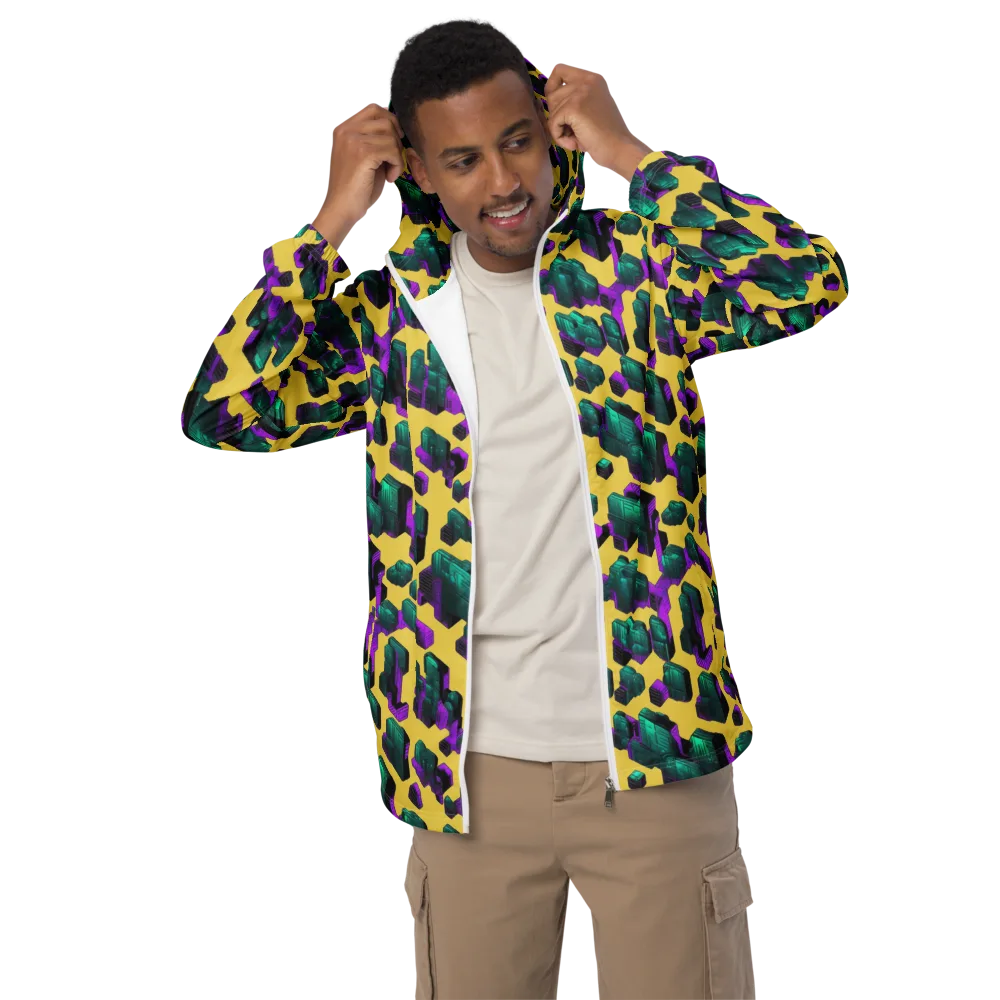 Electric Baggage on Men's Windbreaker — Front
