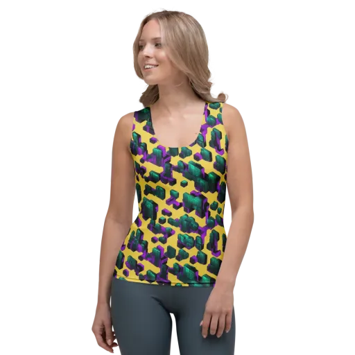 Electric Baggage on a Women's Tank Top