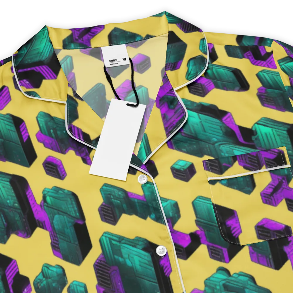 Electric Baggage on Women's Short Sleeve Pajama Top — Product details