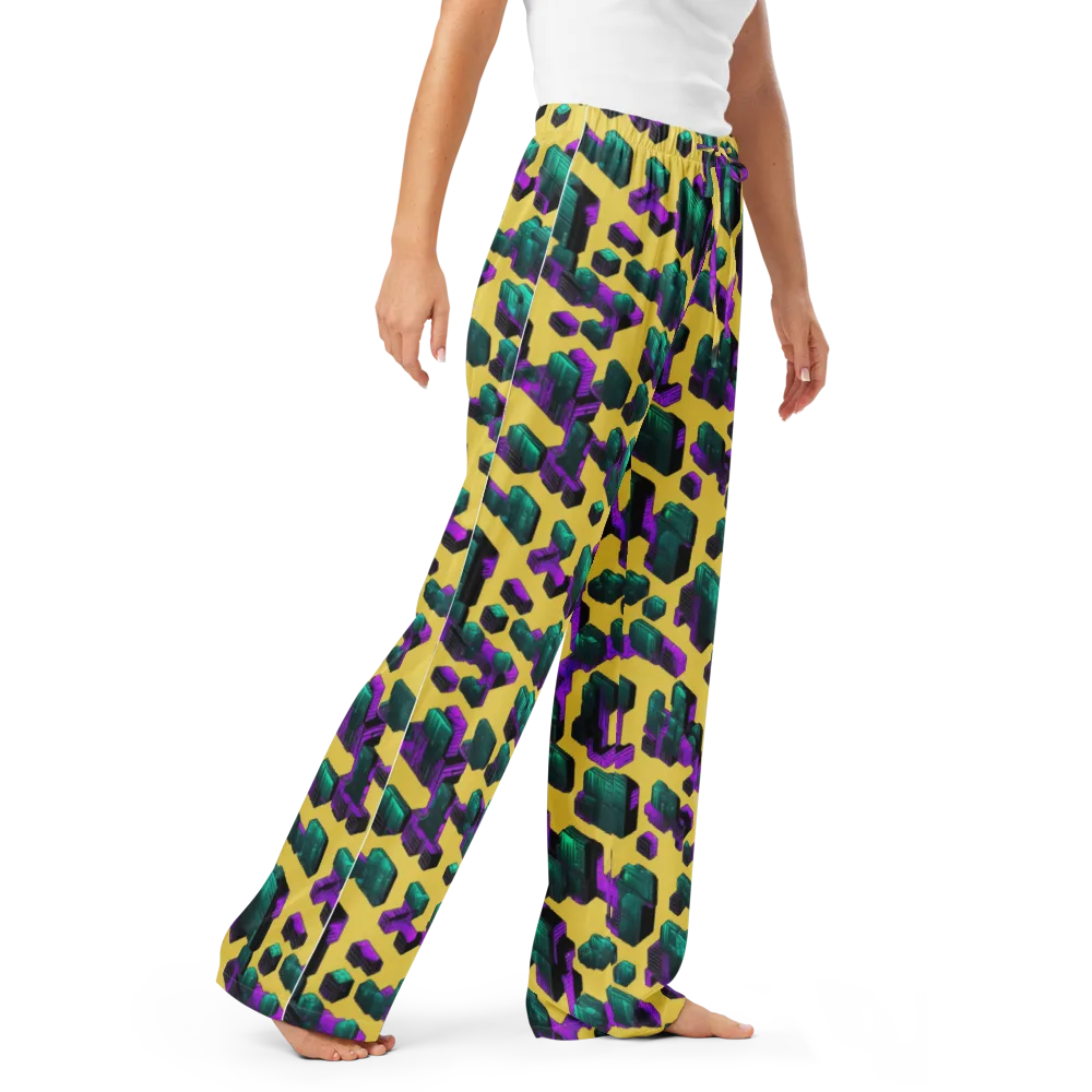 Electric Baggage on Women's Pajama Pants — Right Front