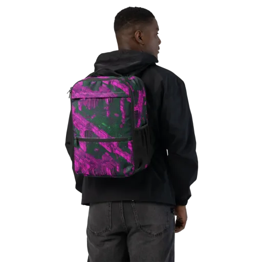 Magenta Gridfall on a Utility Backpack