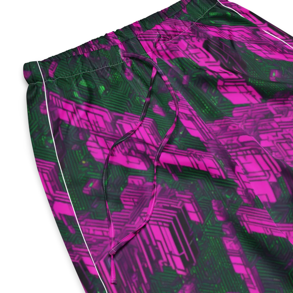 Magenta Gridfall on Women's Pajama Pants — Product details