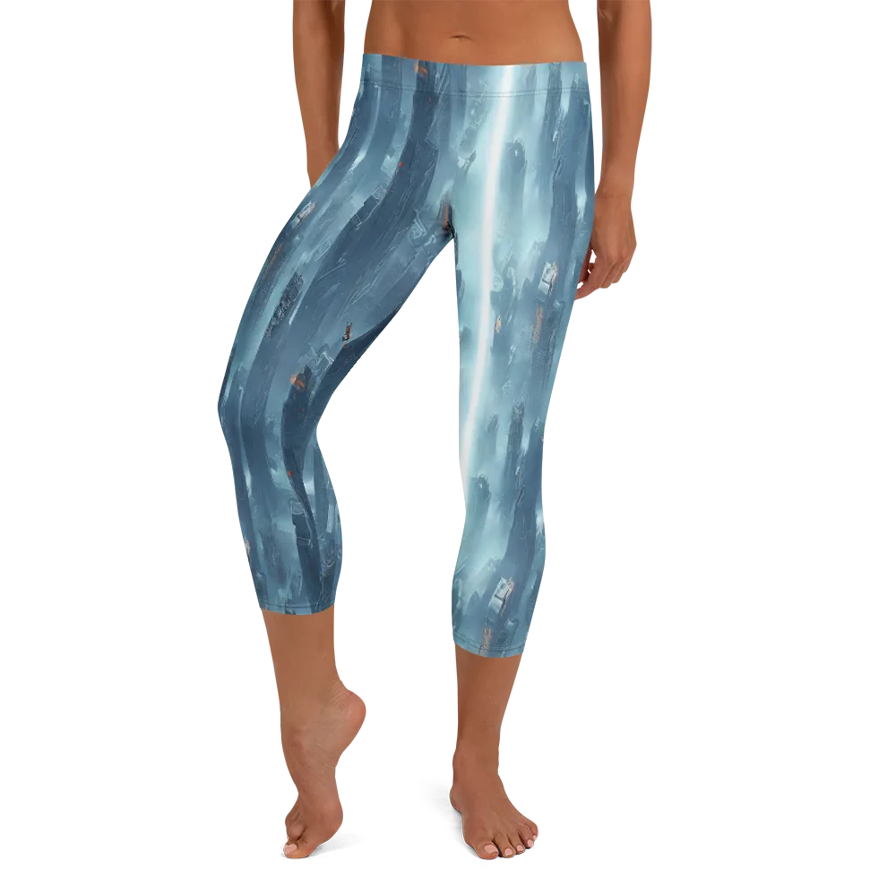 Neon Frostline on Capri Leggings — Front