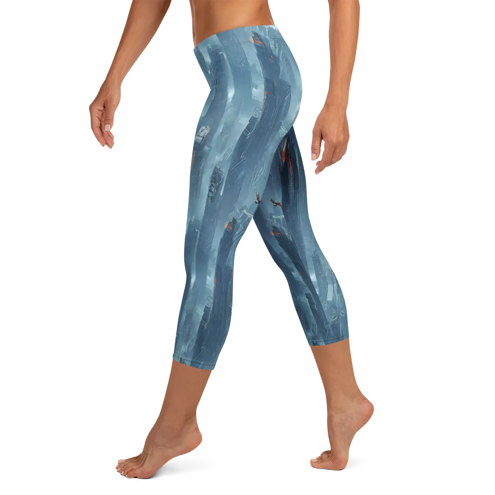 Neon Frostline on Capri Leggings — Left