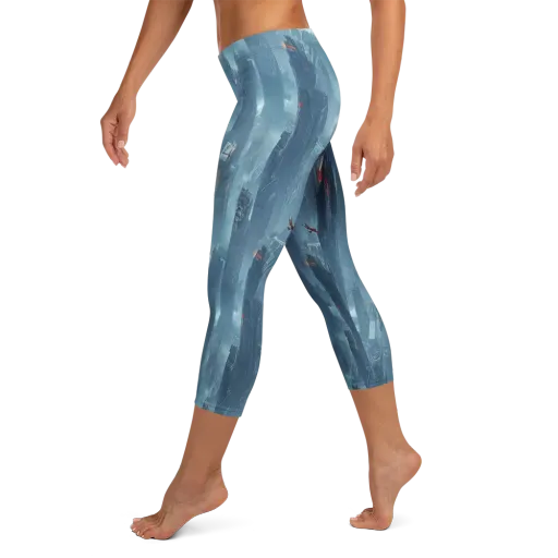 Neon Frostline on a Capri Leggings