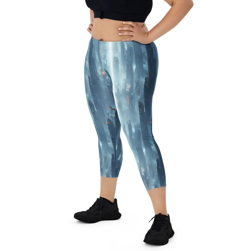 Neon Frostline on Capri Leggings — Front