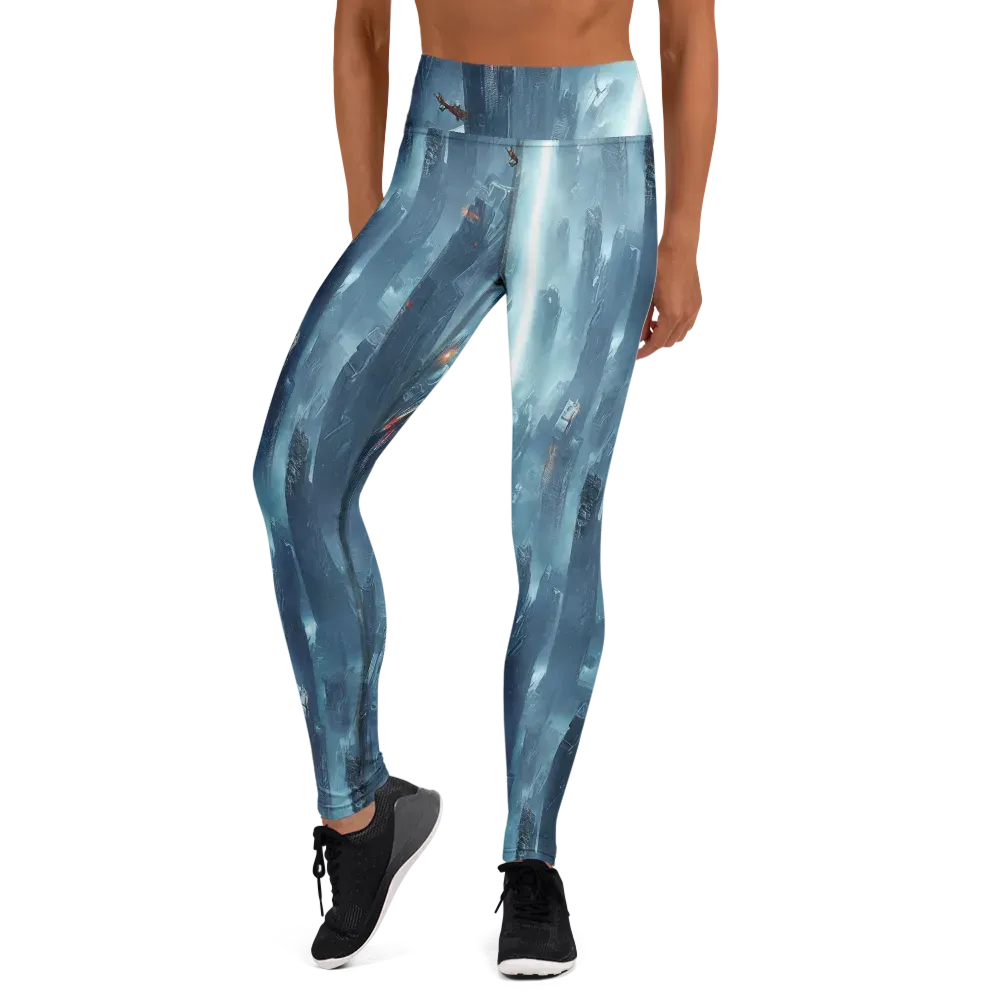 Neon Frostline on Yoga Leggings — Front