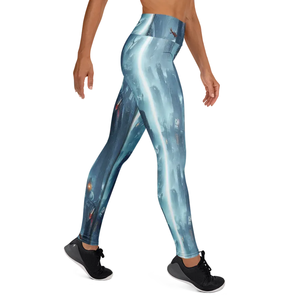Neon Frostline on Yoga Leggings — Right
