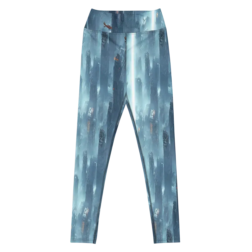 Neon Frostline on Yoga Leggings — Front