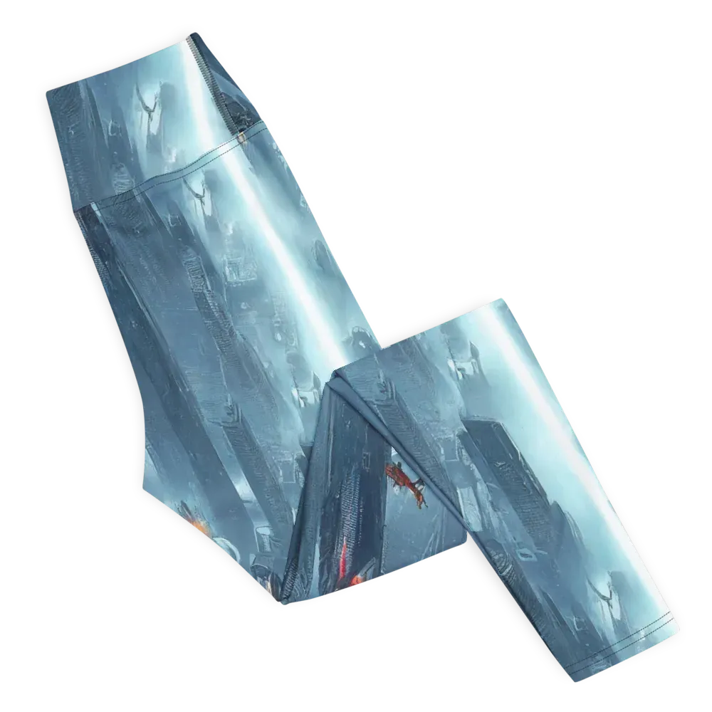 Neon Frostline on Yoga Leggings — Right