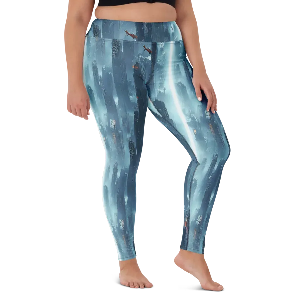 Neon Frostline on Yoga Leggings — Front