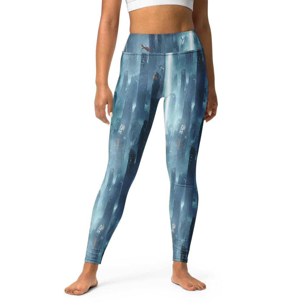 Neon Frostline on Yoga Leggings — Front