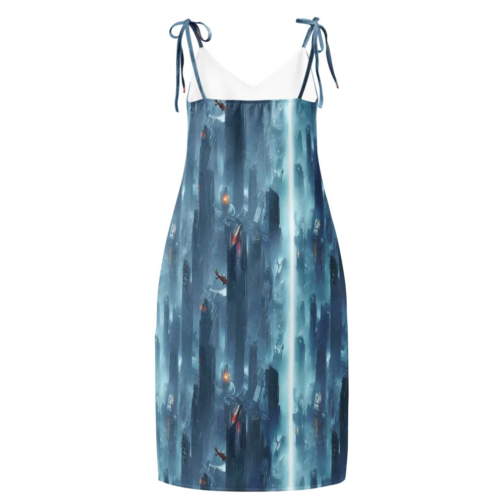 Neon Frostline on Slip Dress — Back