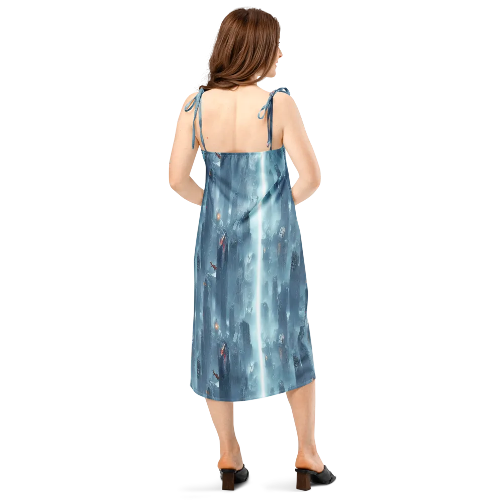 Neon Frostline on Slip Dress — Back