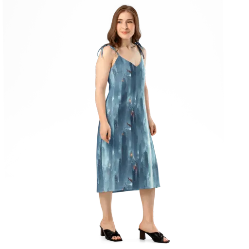 Neon Frostline on a Slip Dress