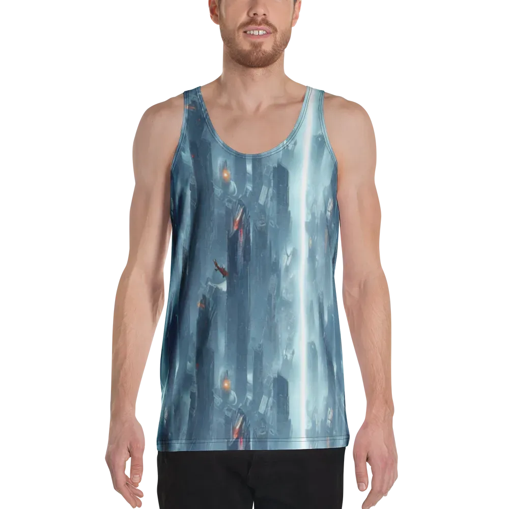 Neon Frostline on Men's Tank Top — Front