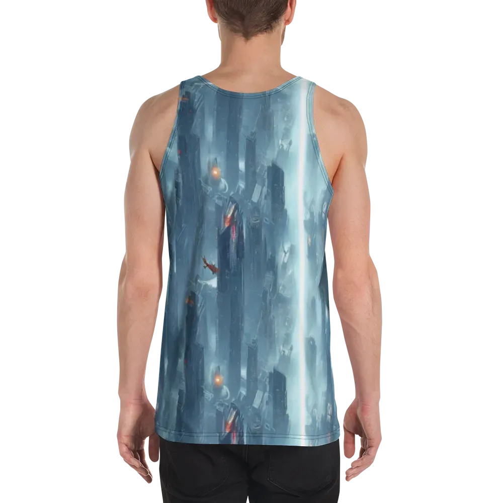 Neon Frostline on Men's Tank Top — Back