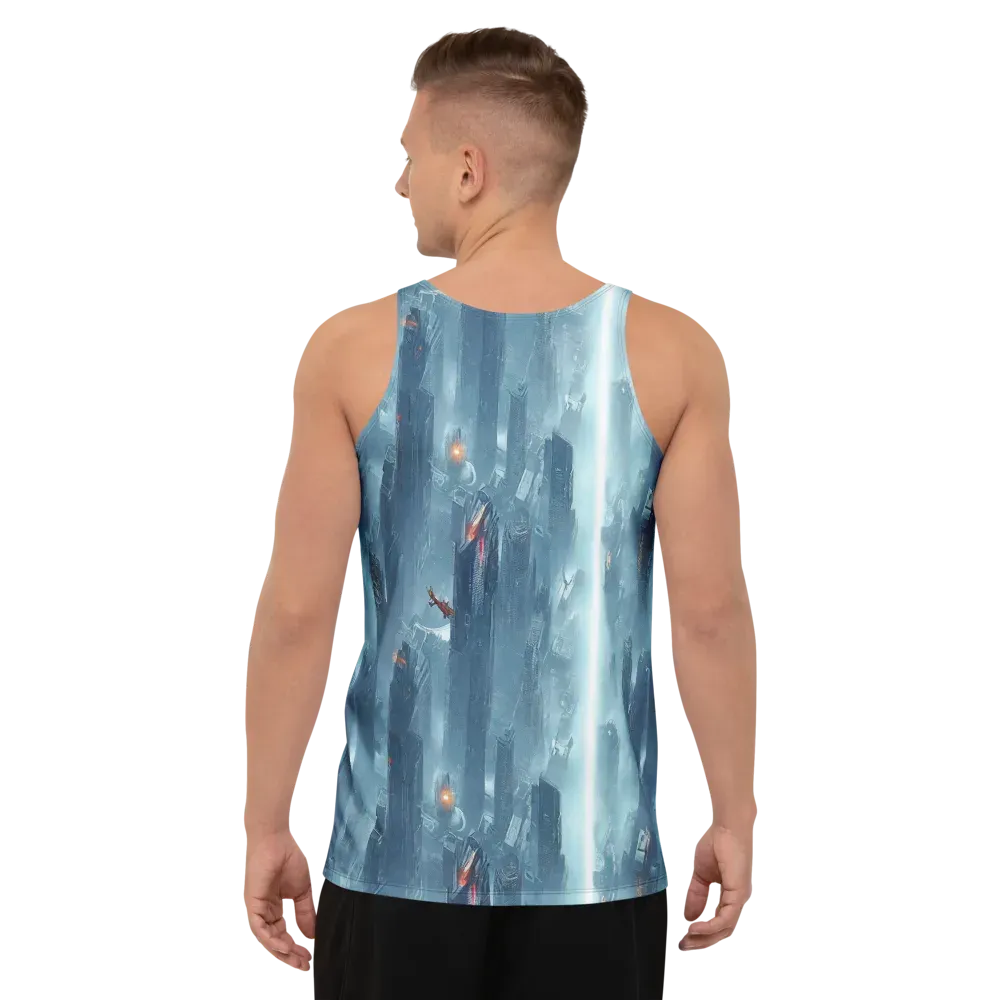 Neon Frostline on Men's Tank Top — Back