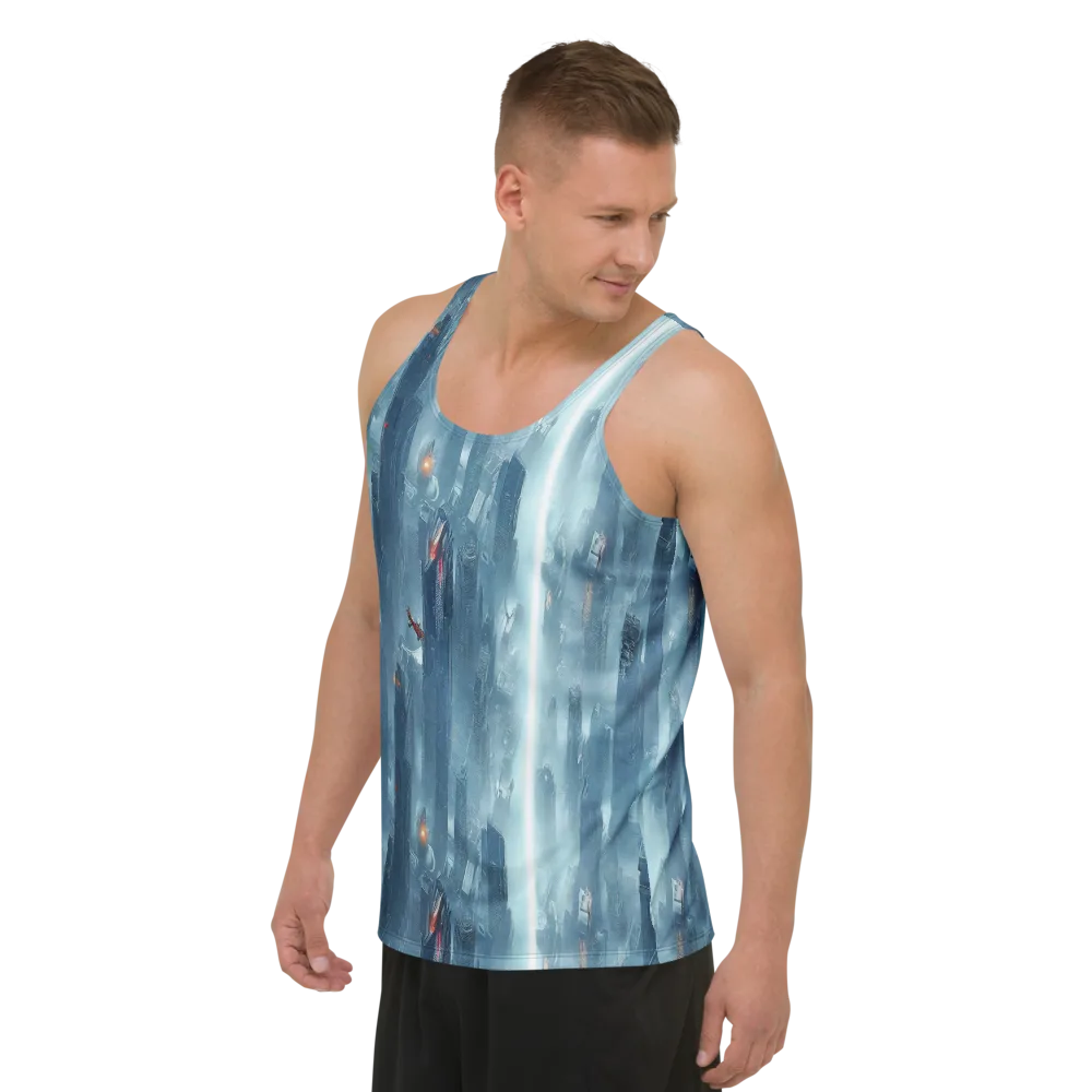 Neon Frostline on Men's Tank Top — Left Front
