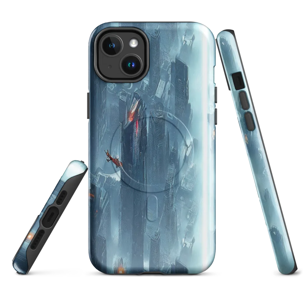 Neon Frostline on MagSafe Tough Case for iPhone® — Front