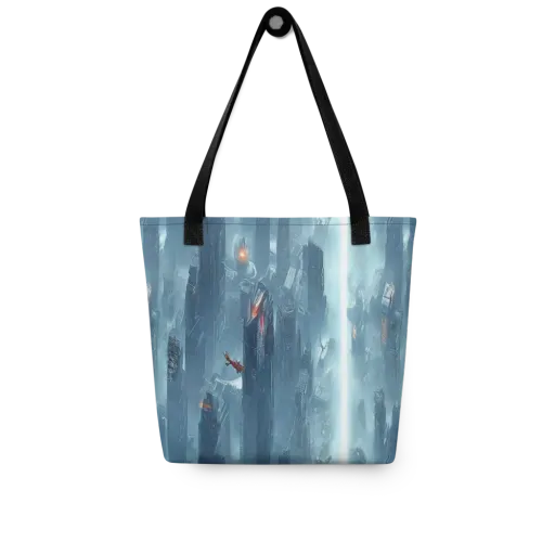 Neon Frostline on a Tote Bag