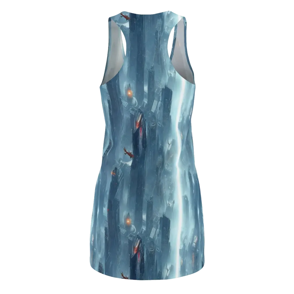 Neon Frostline on Racerback Dress — Back
