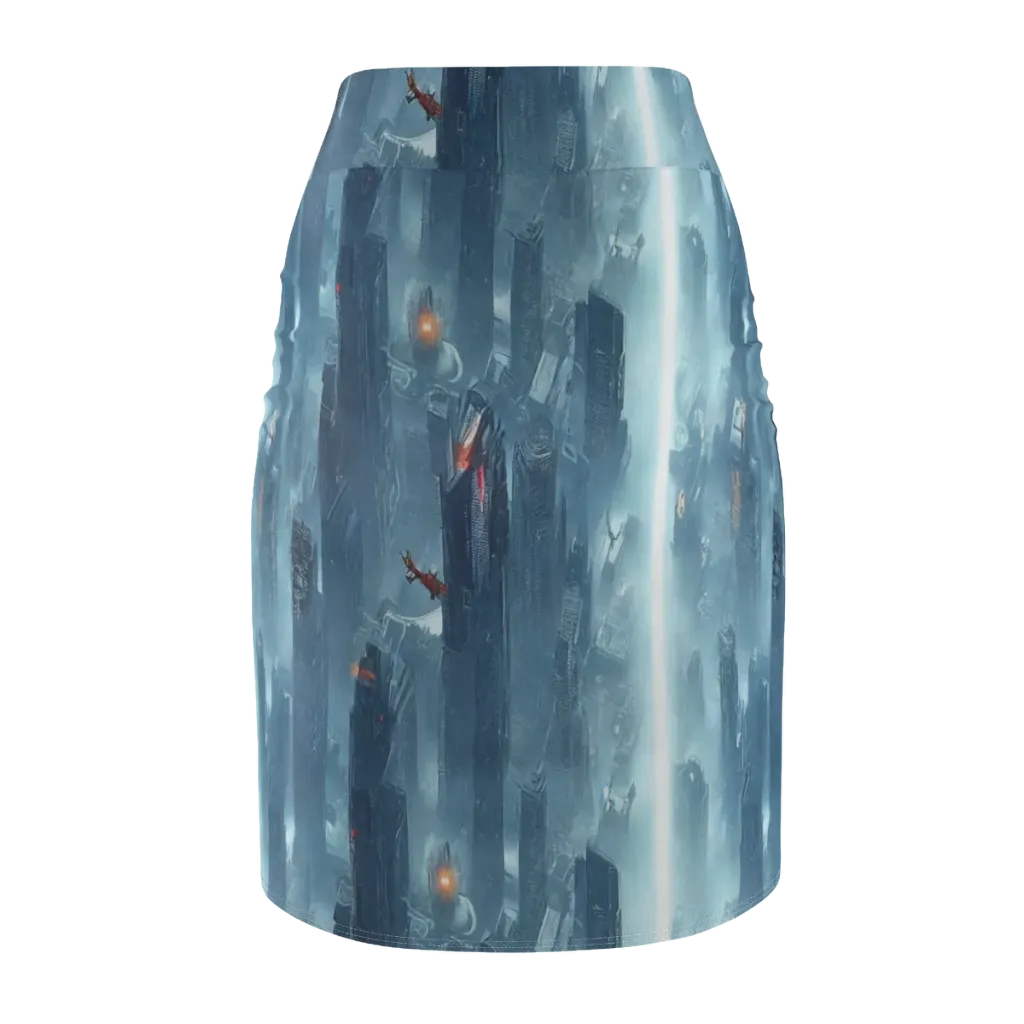 Neon Frostline on Pencil Skirt — Back