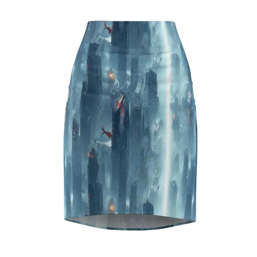 Neon Frostline on a Pencil Skirt