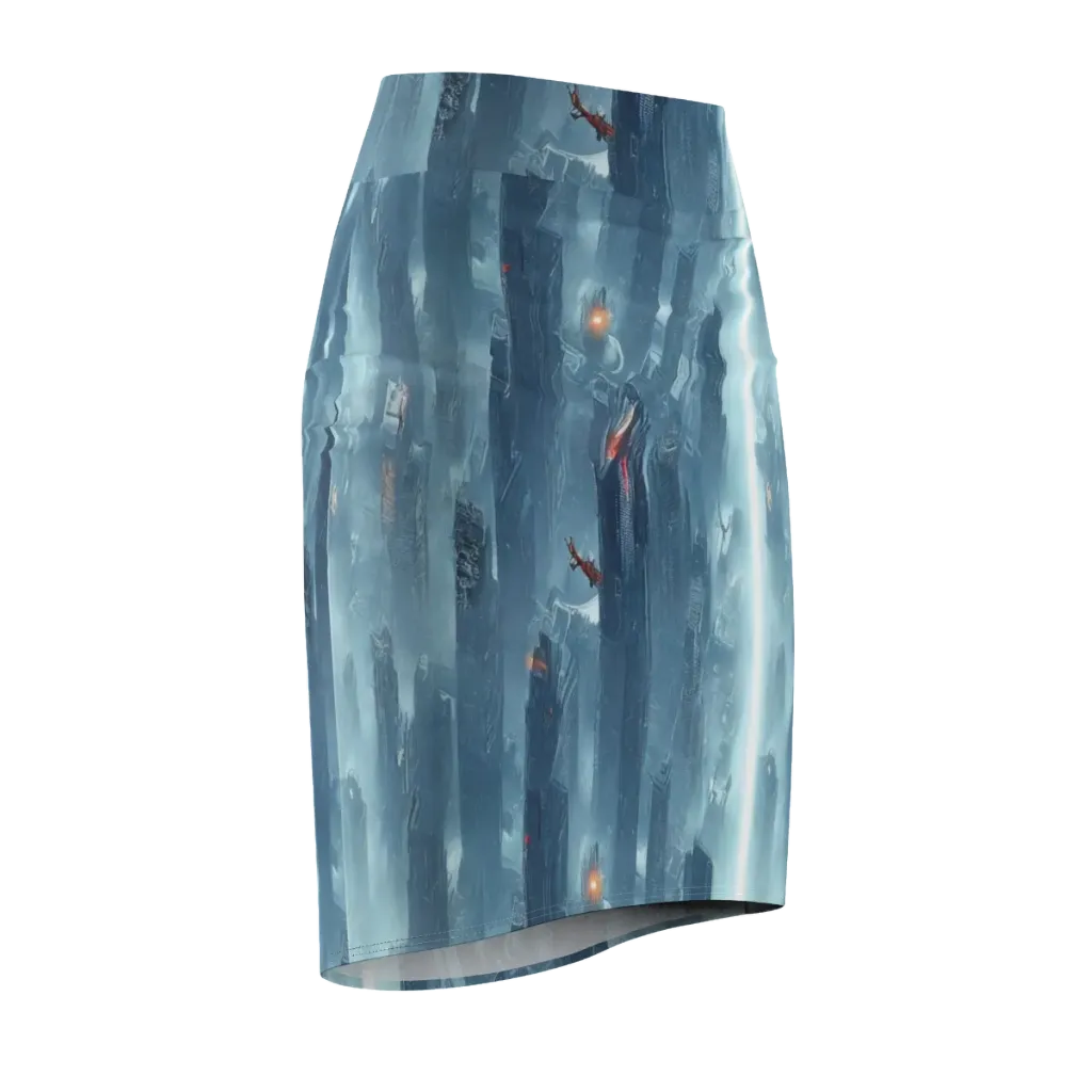 Neon Frostline on Pencil Skirt — Front Side