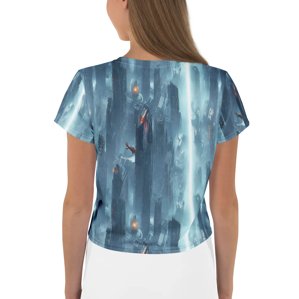 Neon Frostline on Crop Tee — Back