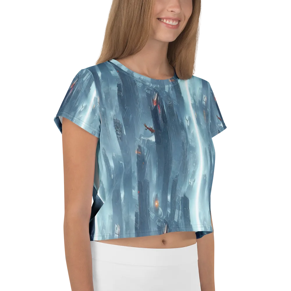 Neon Frostline on Crop Tee — Right