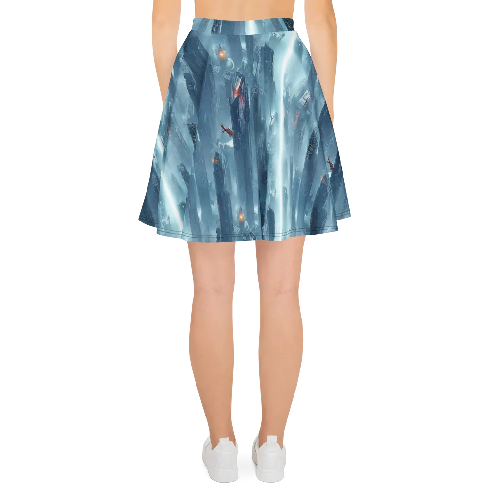 Neon Frostline on Skater Skirt — Back