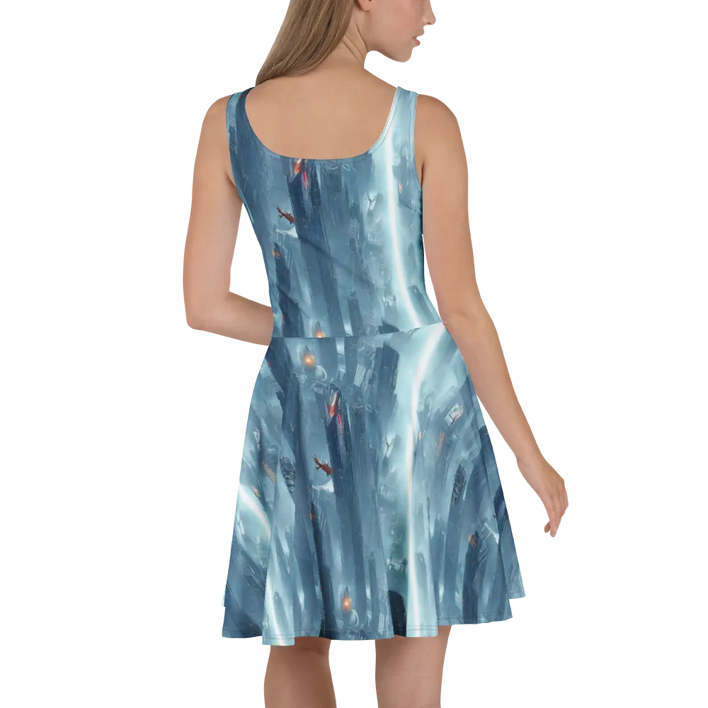 Neon Frostline on Skater Dress — Back
