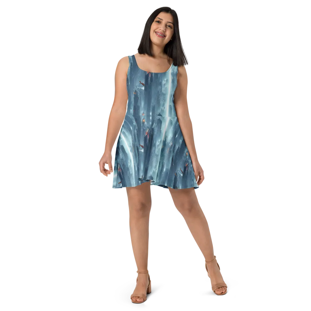 Neon Frostline on Skater Dress — Front