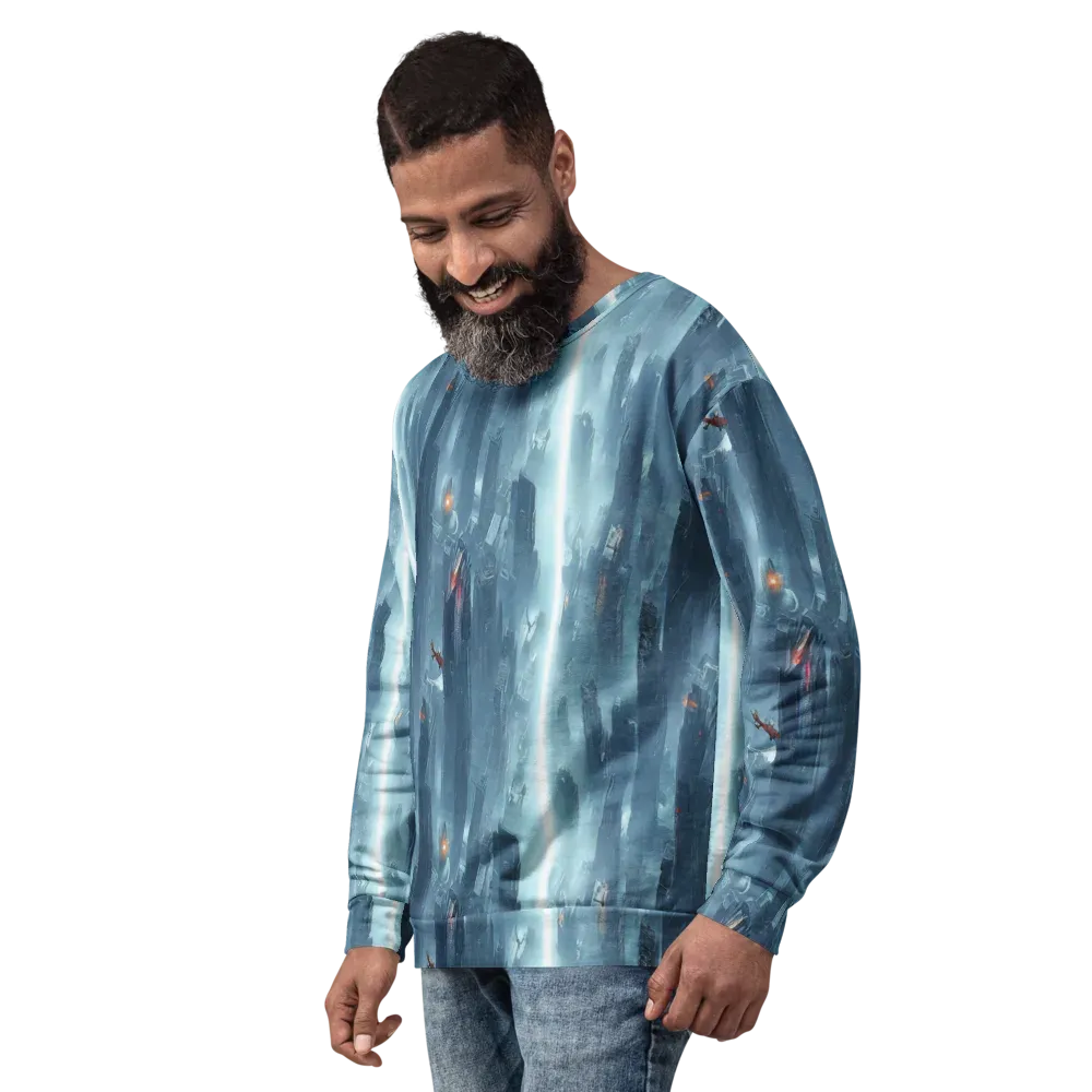 Neon Frostline on Sweatshirt — Left Front
