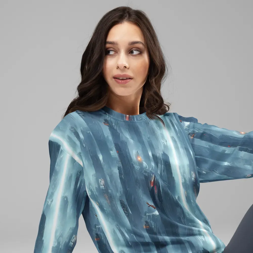 Neon Frostline on Sweatshirt — Right Front