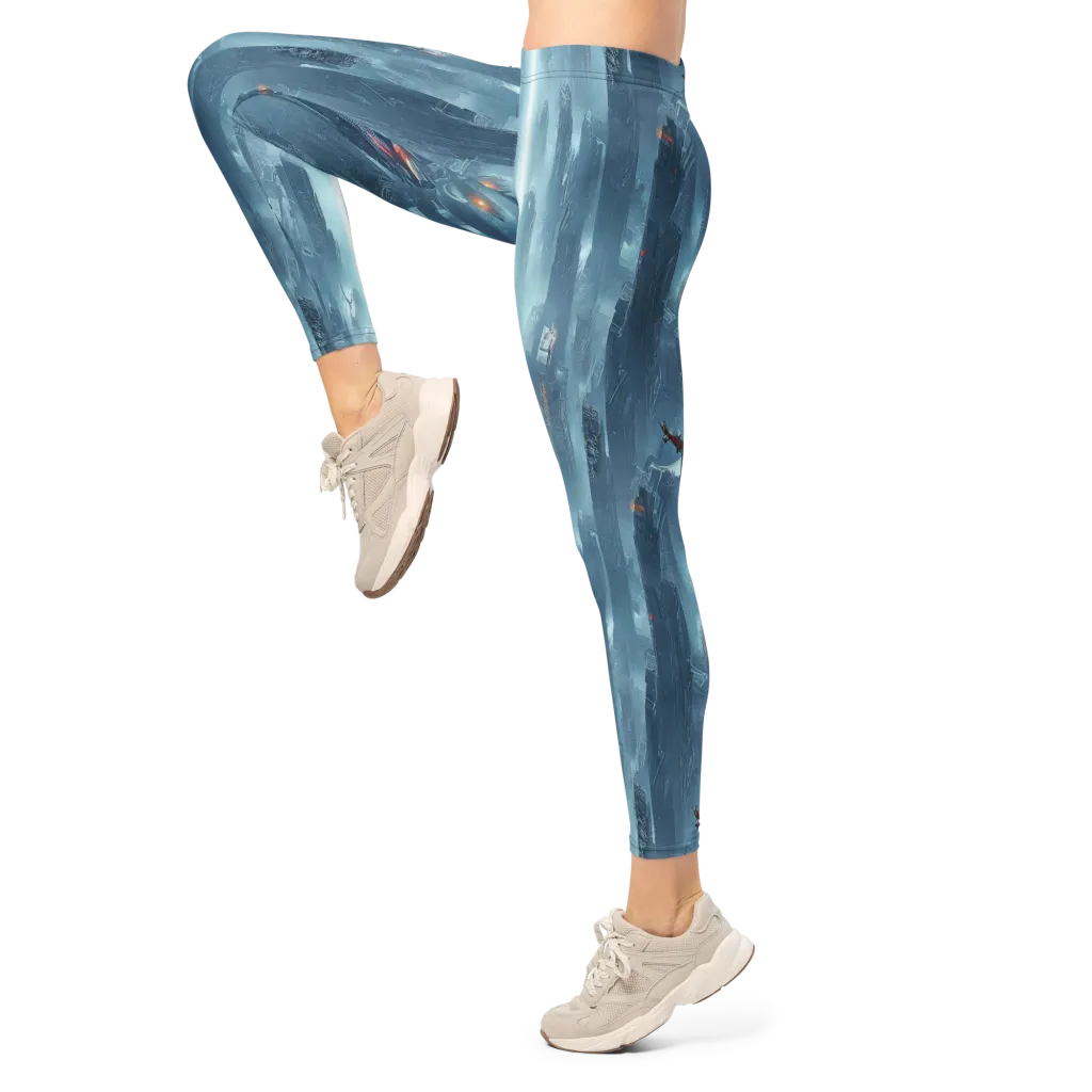 Neon Frostline on Leggings — Left