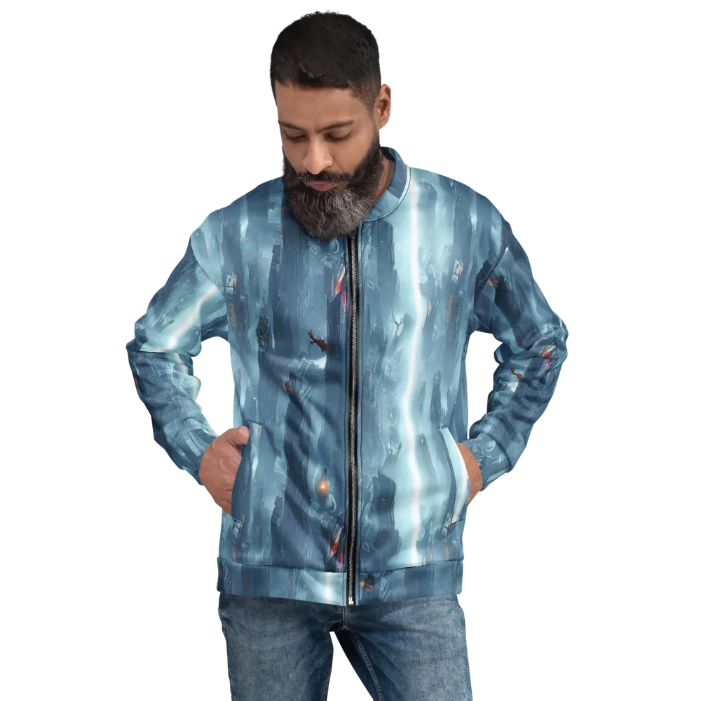Neon Frostline on Bomber Jacket — Front