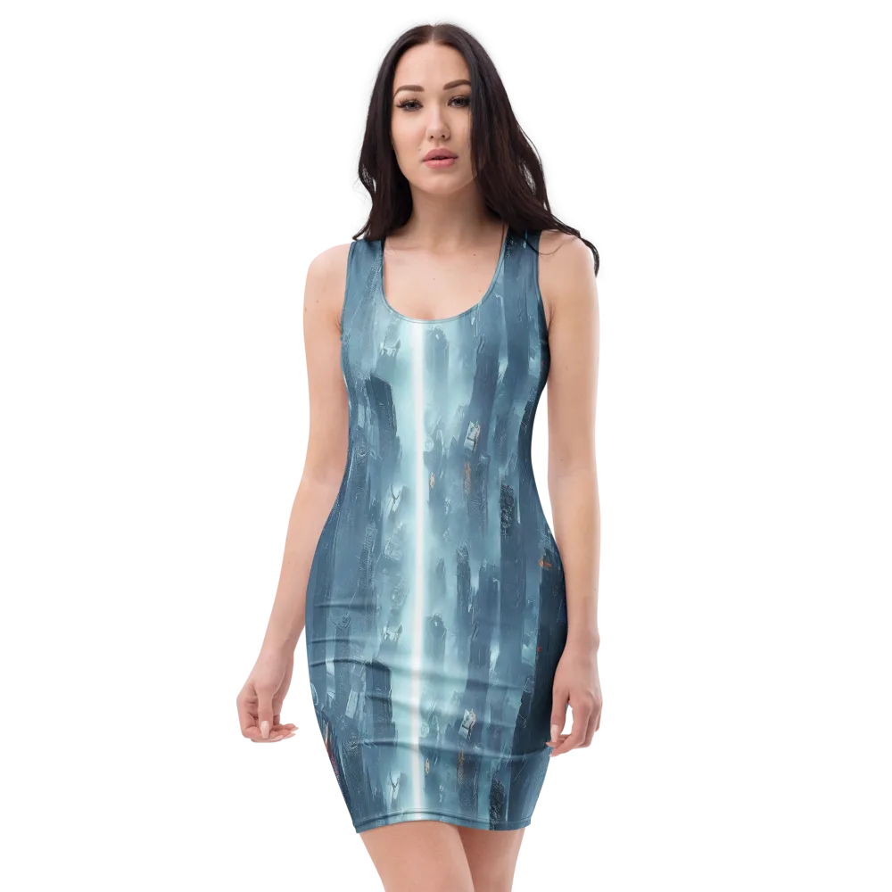 Neon Frostline on Bodycon Dress — Front