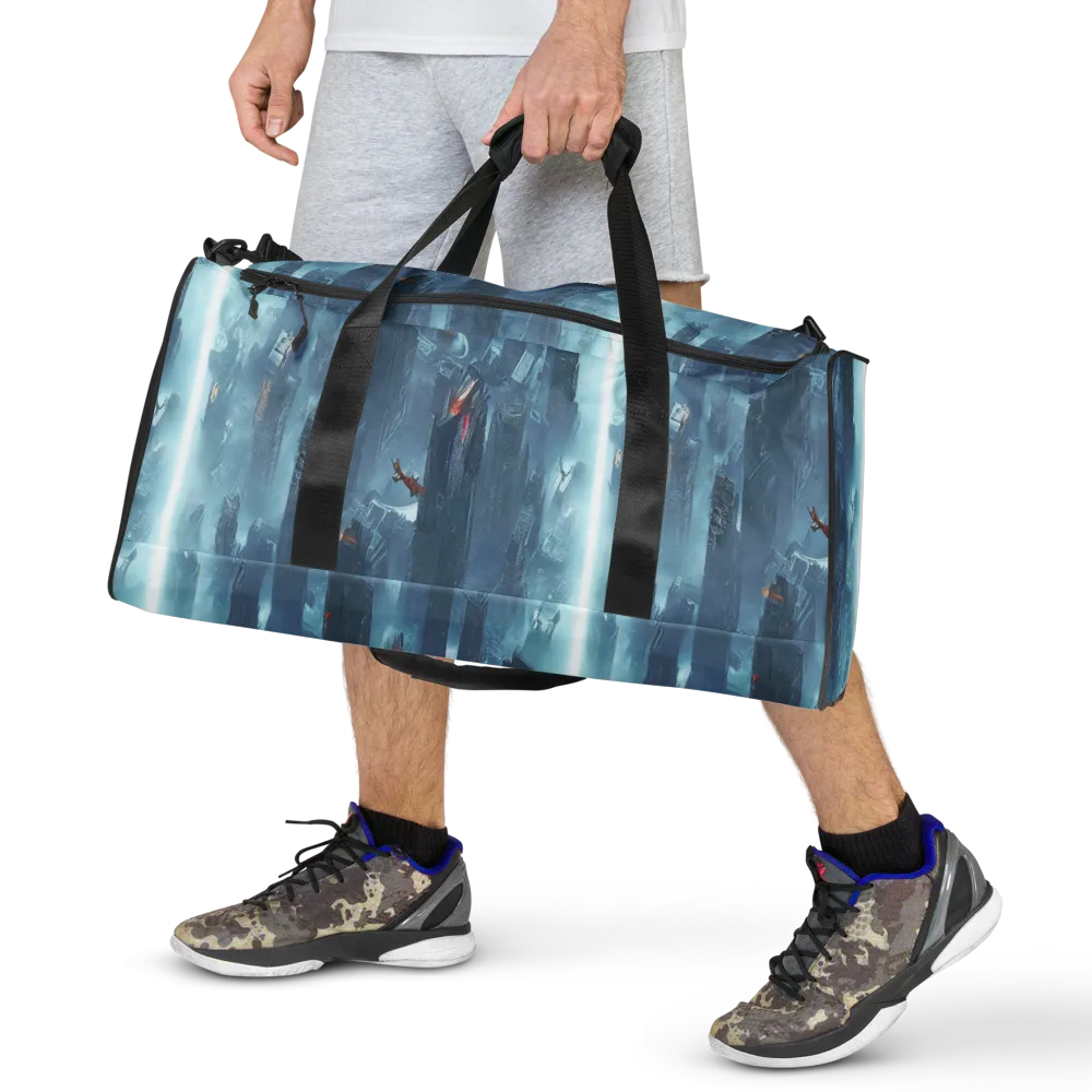 Neon Frostline on Duffle Bag — Front