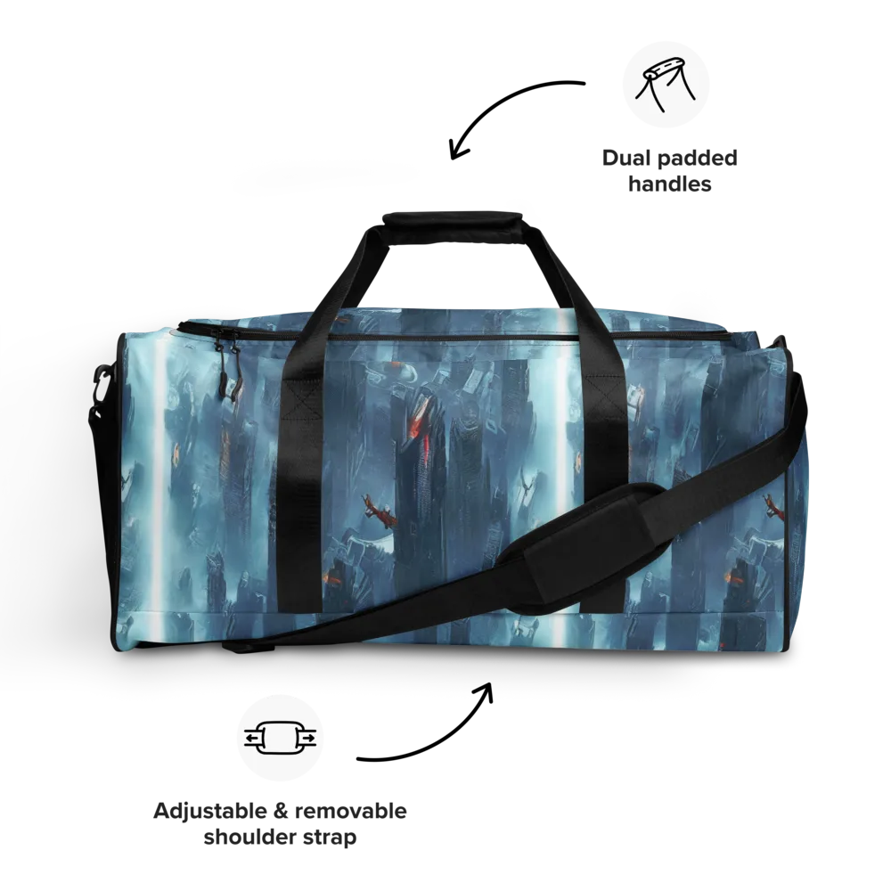 Neon Frostline on Duffle Bag — Front