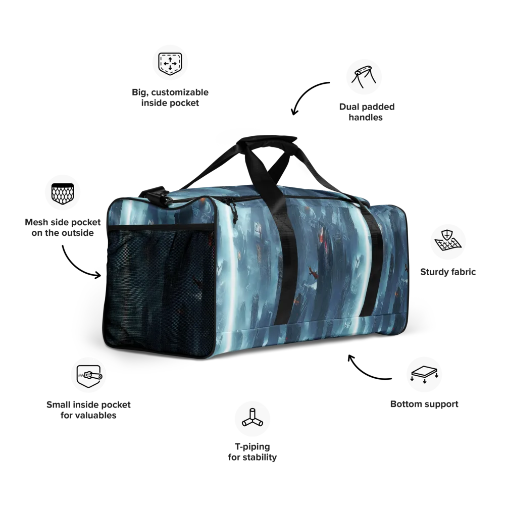 Neon Frostline on Duffle Bag — Right Front