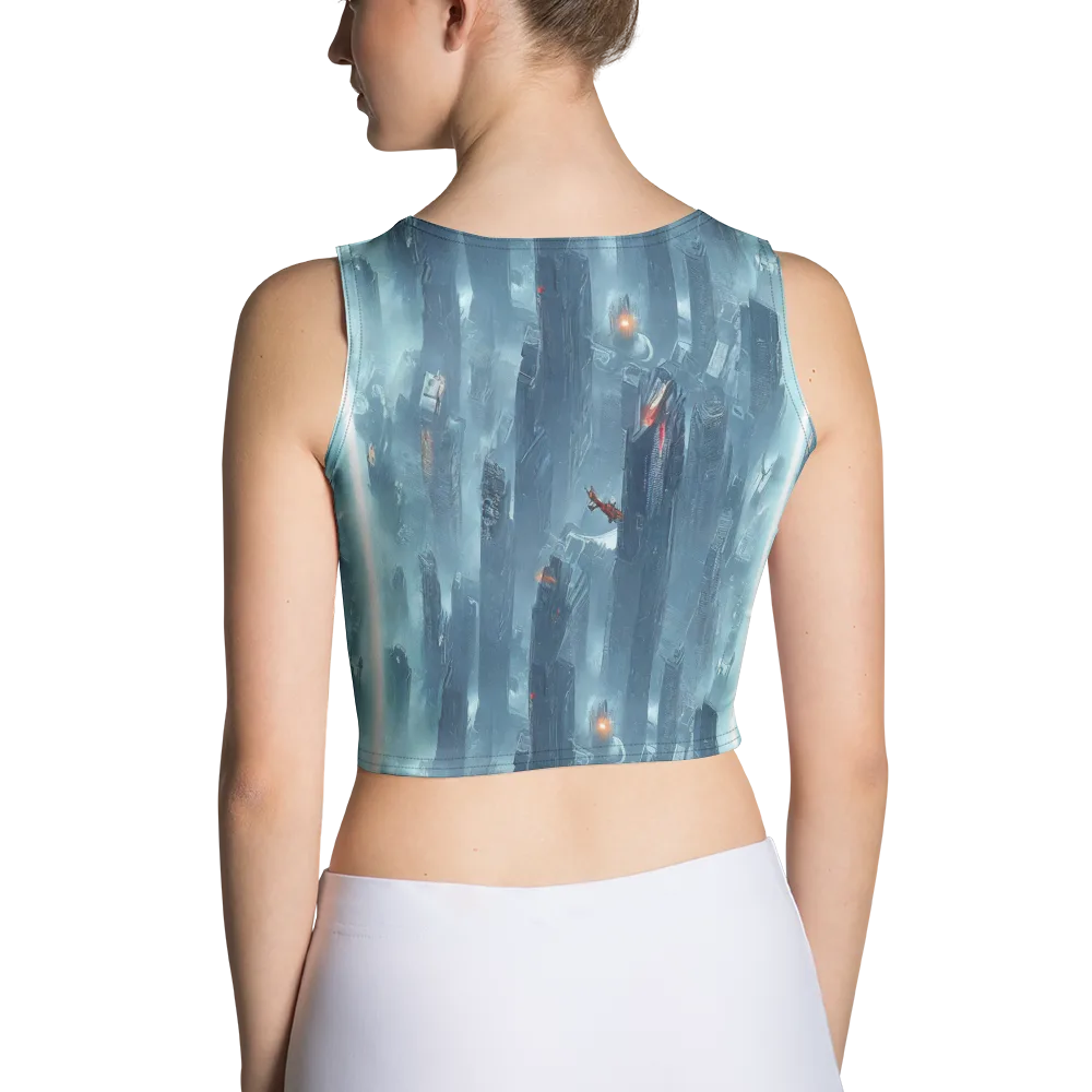 Neon Frostline on Crop Top — Back
