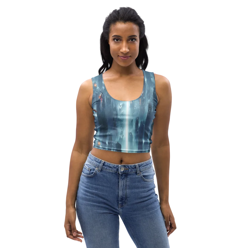 Neon Frostline on Crop Top — Front