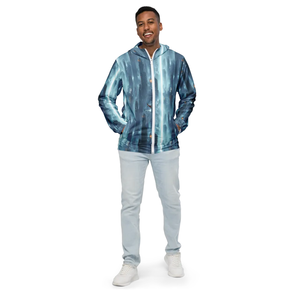 Neon Frostline on Men's Windbreaker — Front