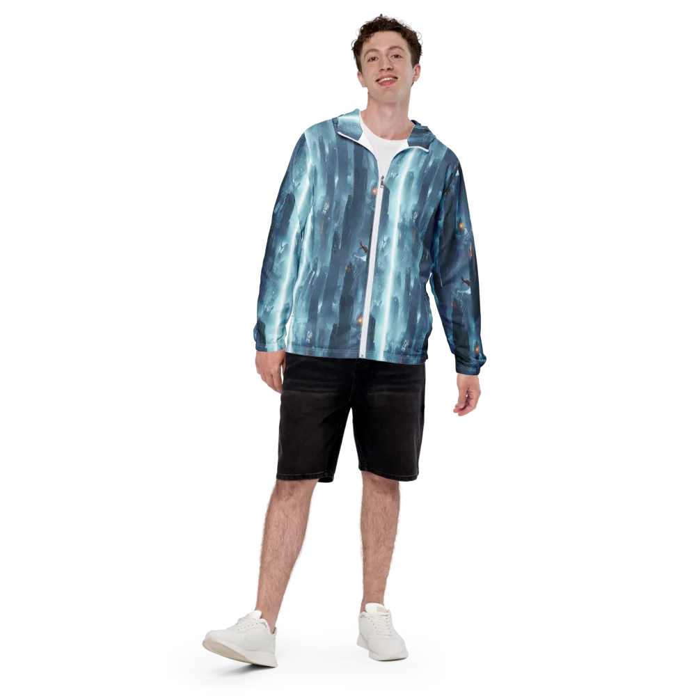 Neon Frostline on Men's Windbreaker — Front